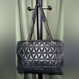 Michael Kors Black Quilted Chain Shoulder Bag
